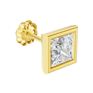 Crown Collection Stud 2 Carat Princess - Silver