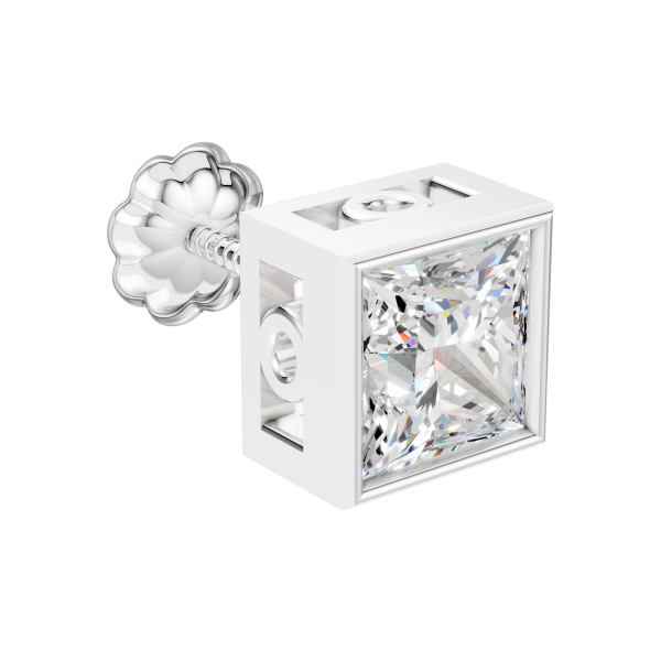 Crest Collection Stud 1 Carat Princess