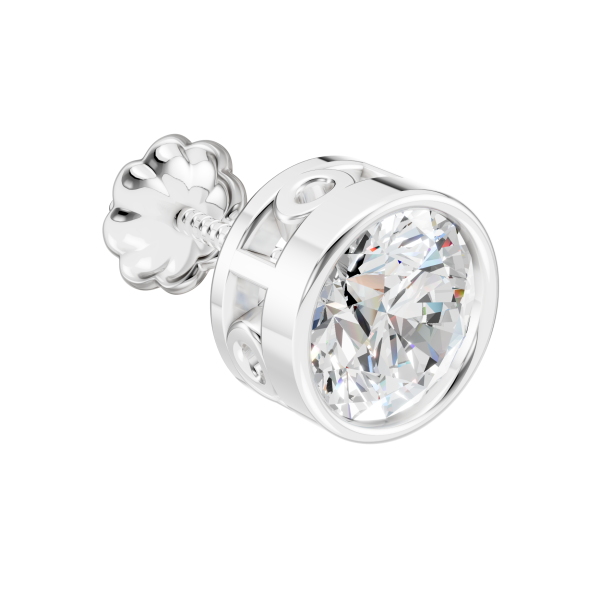 Crest Collection Stud 2 Carat Round