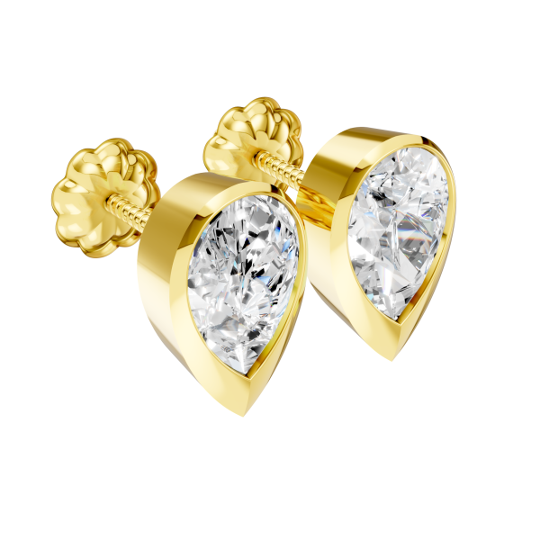 Timeless Sparkle Earrings 1.5 Carat Pear - Silver