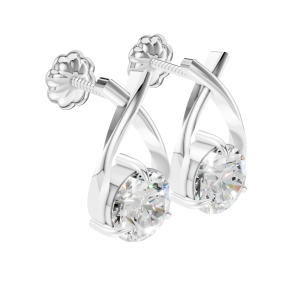 Luxeline Earrings 2 Carat Round