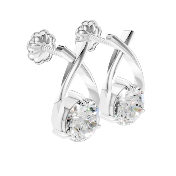 Luxeline Earrings 2 Carat Round