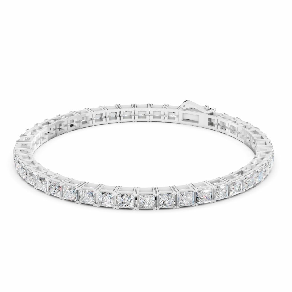 Cubic Charm Tennis Bracelet - Silver