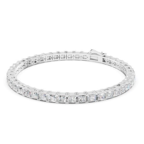 Cubic Charm Tennis Bracelet - Silver