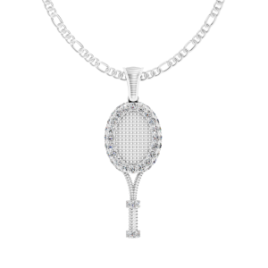 Tennis Royal Pendant Round - Silver