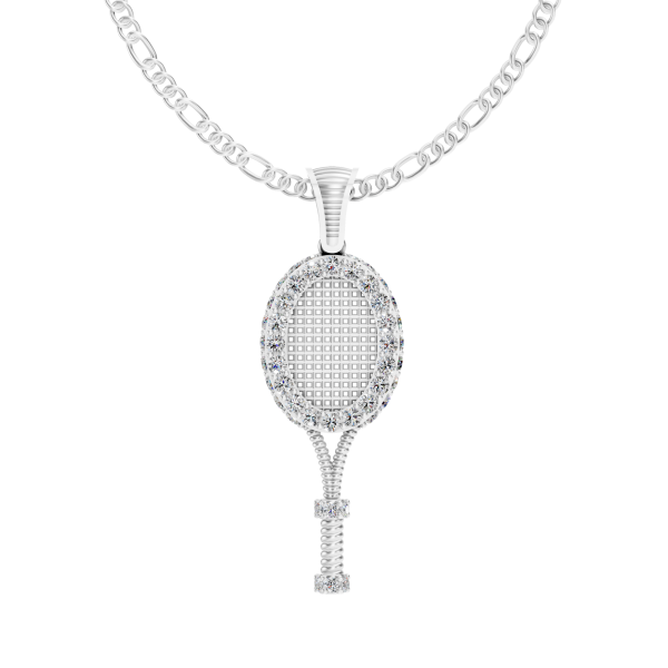 Tennis Royal Pendant Round - Silver