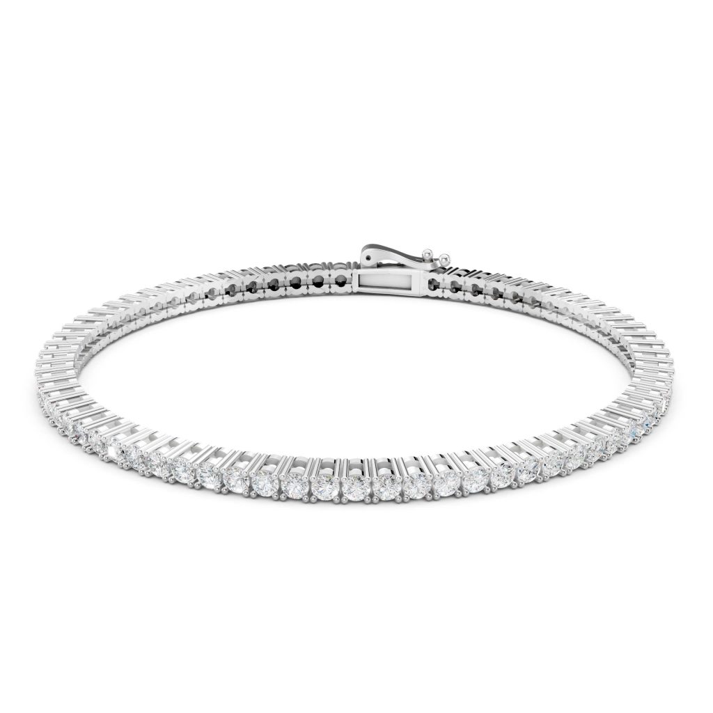 Eternal Spark Tennis Bracelet Round - Silver