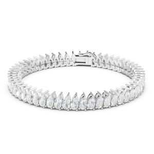 Blush Brilliance Tennis Bracelet Pear - Silver