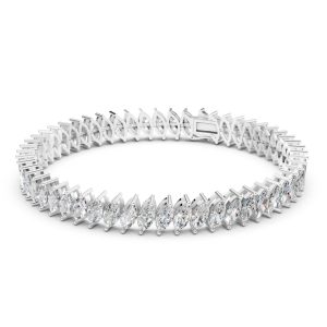 Marquise Bloom Tennis Bracelet - Silver