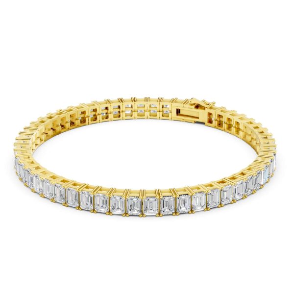 Ember Glow Tennis Bracelet Emerald