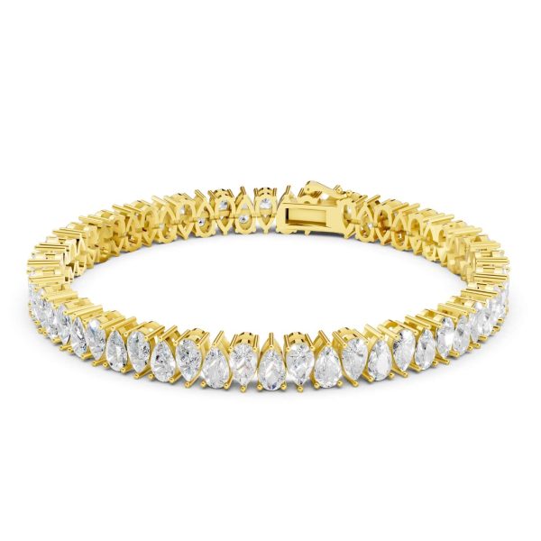 Diamond Raindrop Tennis Bracelet Pear