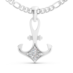 Harbour Charm Pendant 1 Carat Princess - Silver