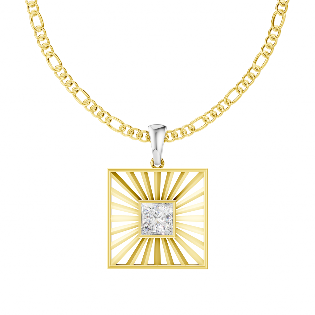Solar Flare Pendant 1 Carat Princess