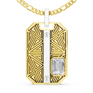 Emerald Key Pendant 1 Carat Emerald