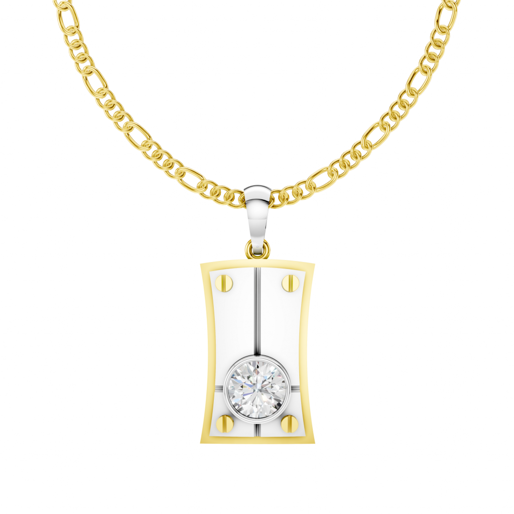 Axis Jewel Pendant 1 Carat Round