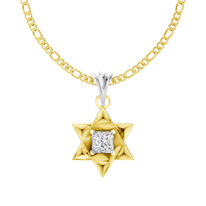 Aurum Star Pendant 1 Carat Princess