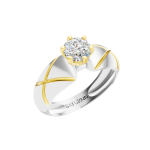 Royal Line 1 Carat Round - Silver