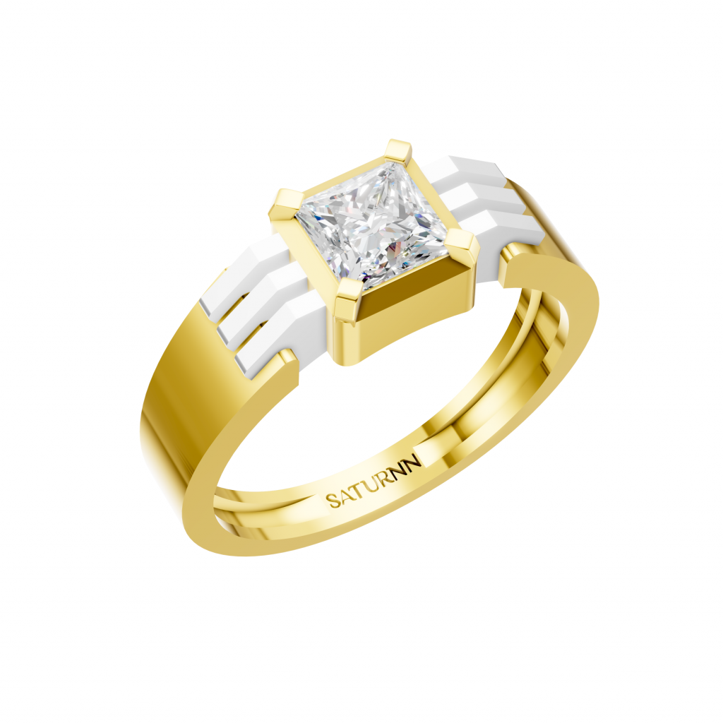 Signet Spark 1 Carat Princess - Silver