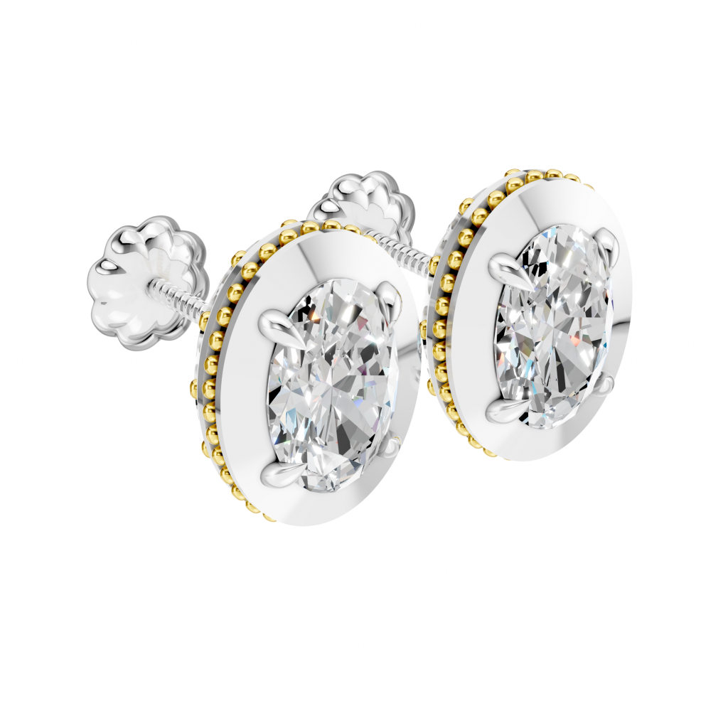 Glimmer Elite Earrings 1.5 Carat Oval