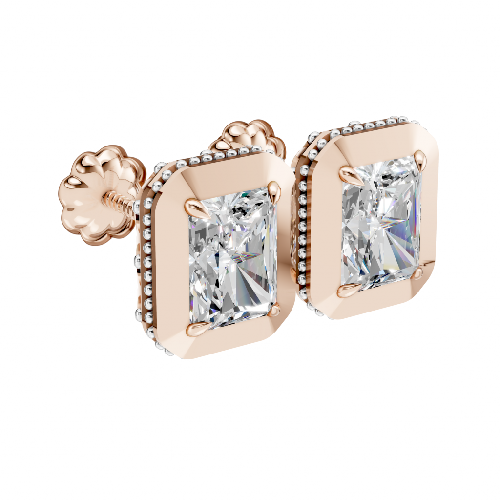 Glimmer Elite Earrings 2 Carat Radiant