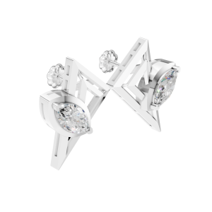 Crystelle Earrings 1.5 Carat Marquise - Silver