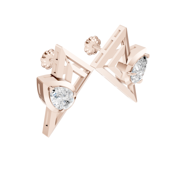 Crystelle Earrings 2 Carat Pear