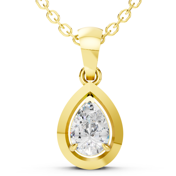 Dazzle Berry Pendant 1 Carat Pear