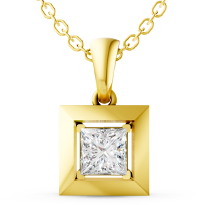 Dazzle Berry Pendant 1 Carat Princess