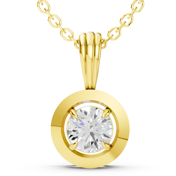 Dazzle Berry Pendant 1.5 Carat Round