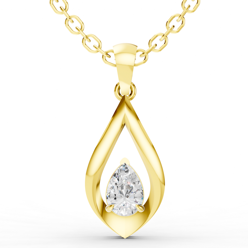 Secret Sparkle Pendant 1 Carat Pear