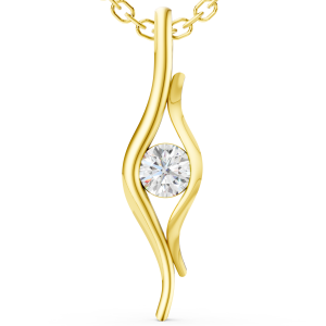 Amora Charm Pendant 1 Carat Round