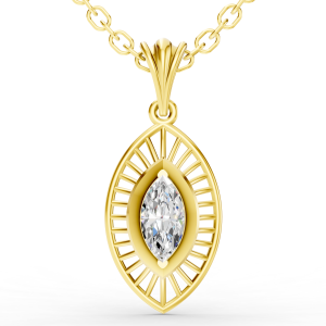 Divine Aura Pendant 1 Carat Marquise
