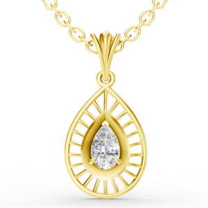 Divine Aura Pendant 1 Carat Pear