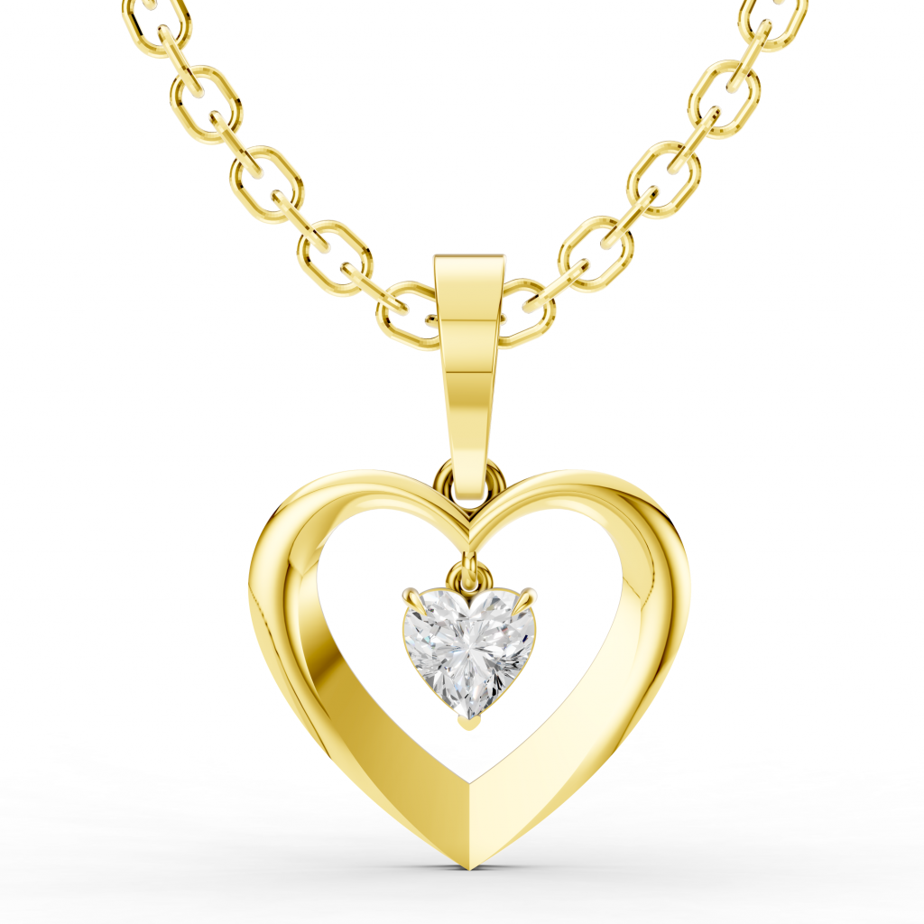 Eternal Love Pendant 1 Carat Heart