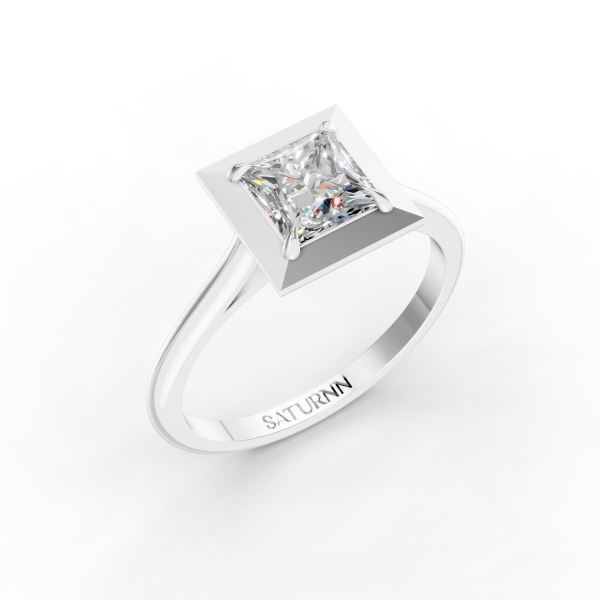 Bold Sparkle 1 Carat Princess - Silver