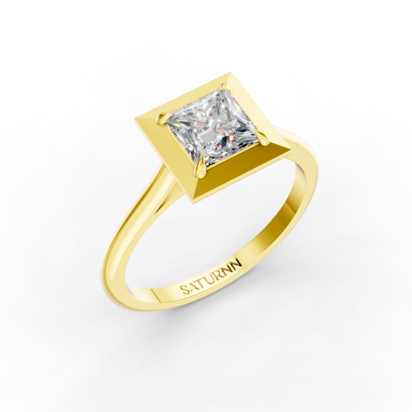 Bold Sparkle 2 Carat Princess - Silver