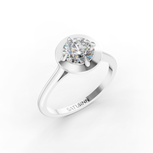 Bold Sparkle 1 Carat Round - Silver