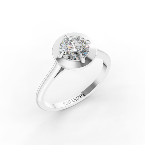 Bold Sparkle 1.5 Carat Round - Silver