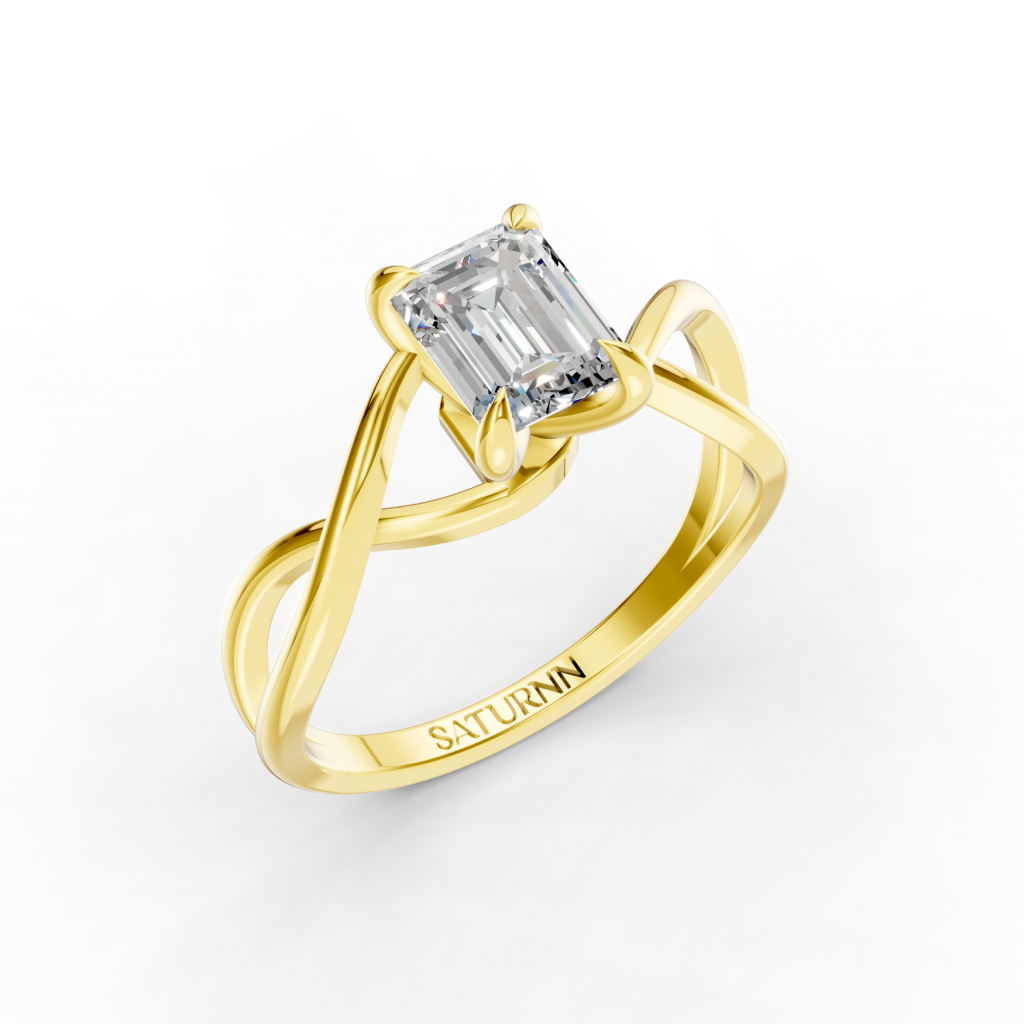 Eterna Weave 1 Carat Emerald - Silver