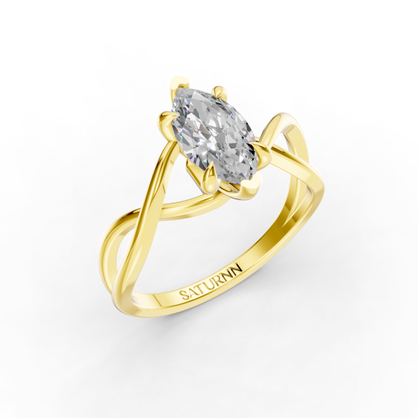 Eterna Weave 1 Carat Marquise - Silver