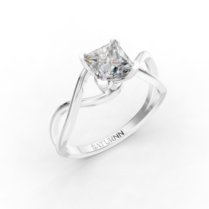 Eterna Weave 1 Carat Princess - Silver
