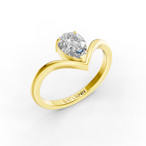 Edge Elegance 1 Carat Pear