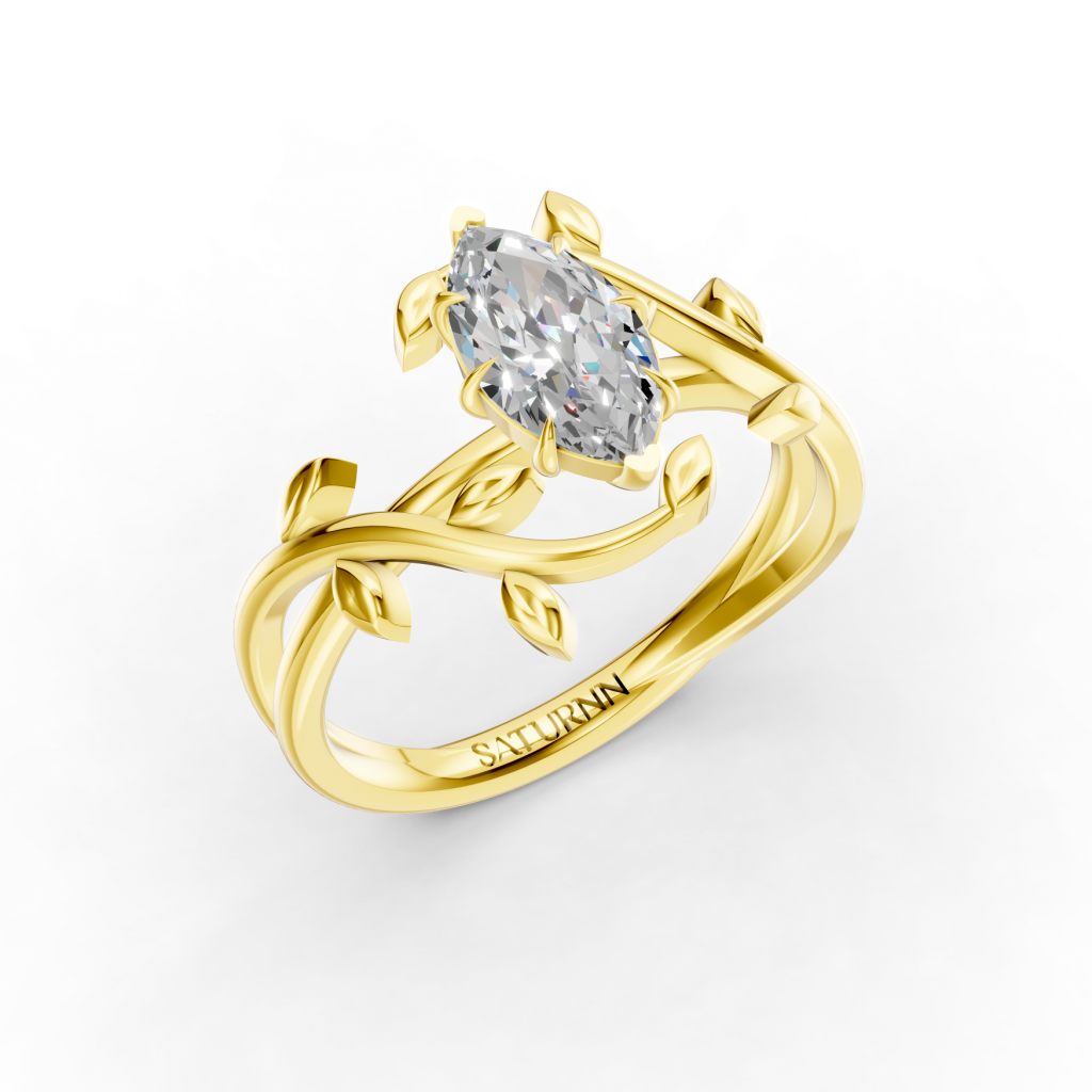 Magical Floral 1 Carat Marquise