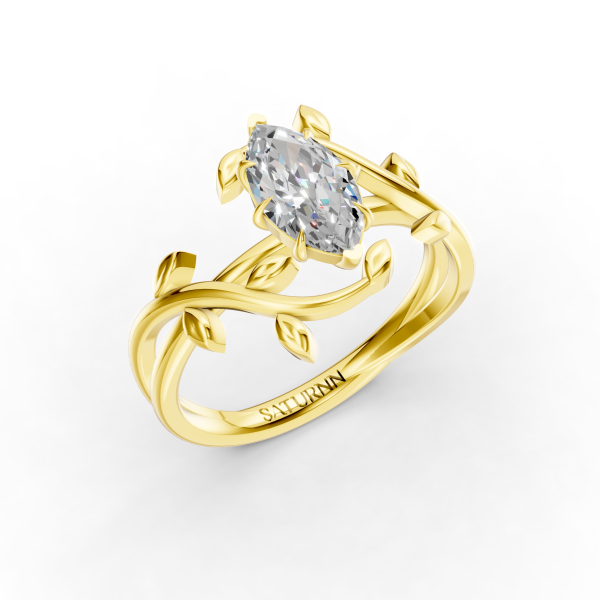 Magical Floral 1 Carat Marquise - Silver