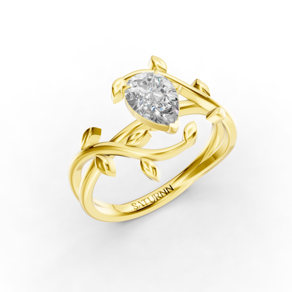 Magical Floral 1 Carat Pear