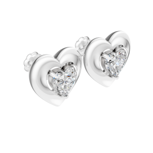 True Heart Earrings 1 Carat
