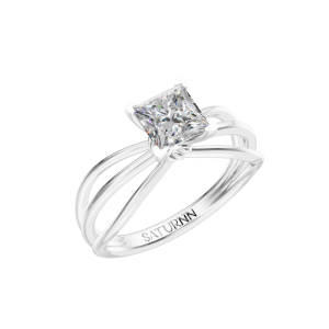 Indiva Curve 1 Carat Princess - Silver
