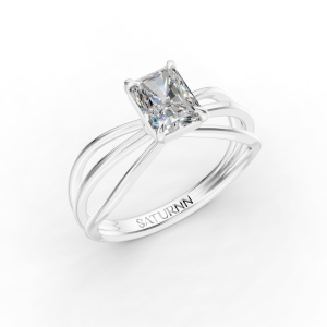 Indiva Curve 1 Carat Radiant - Silver