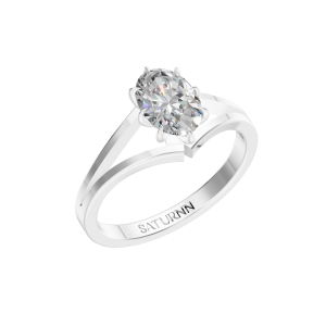 Crown Solitaire 1 Carat Oval