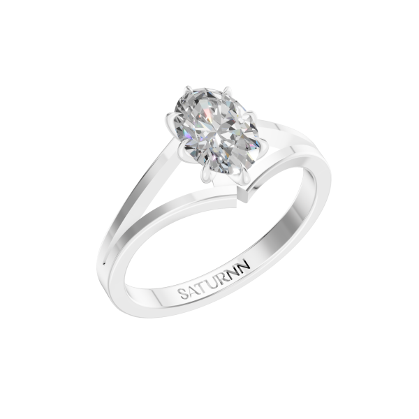 Crown Solitaire 1 Carat Oval